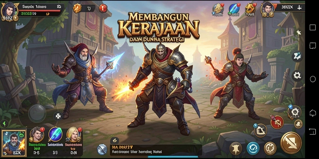 Tampilan gameplay seru saat membangun kerajaan di 369ZK.