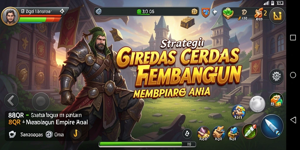 Screenshot dari gameplay 8QR menampilkan strategi SLG yang mendebarkan.