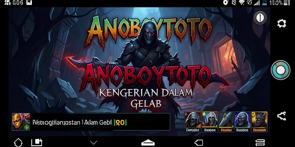 Tampilan gameplay mencekam ANOBOYTOTO dengan suasana gelap dan misterius.