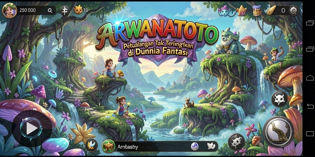 Tangkapan layar gameplay yang menunjukkan aksi seru dalam ARWANATOTO.