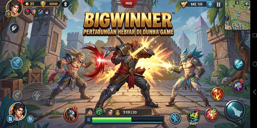 Gameplay seru dan mendebarkan dalam BIGWINNER