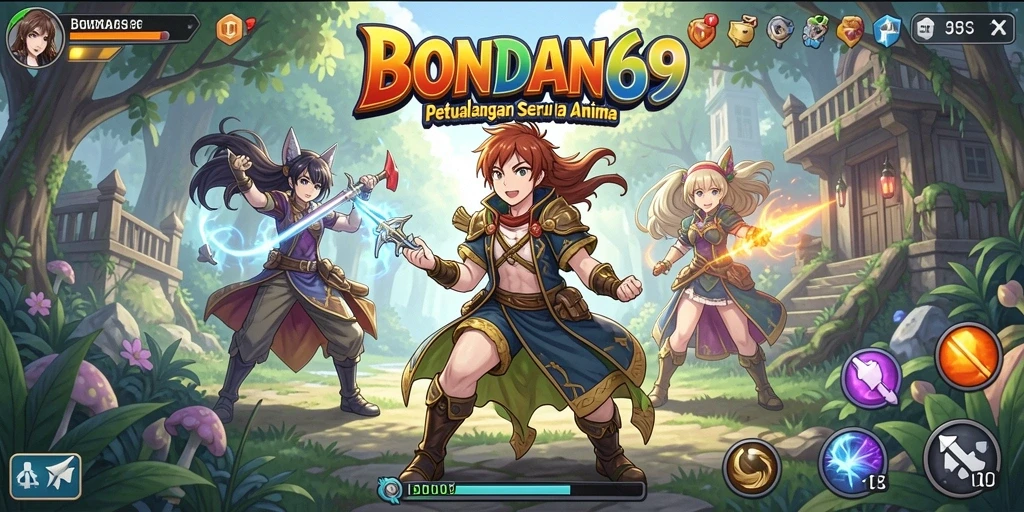 Tampilan gameplay BONDAN69 yang penuh warna dan menarik.