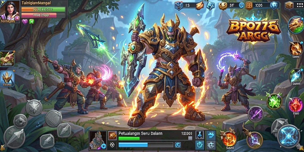 Tampilan seru gameplay ARPG di BPO777 yang memukau.
