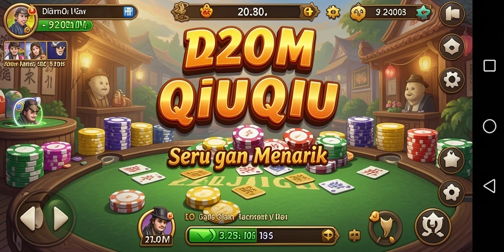 Screenshot gameplay D200M yang mengasyikkan dalam permainan QiuQiu.