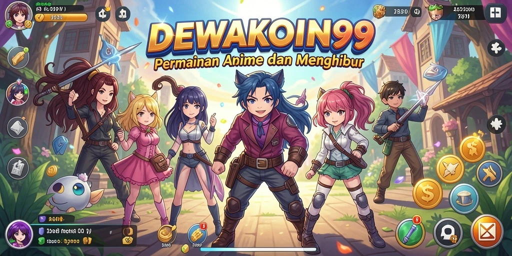 Ekspresi ceria karakter saat beraksi dalam DEWAKOIN99.