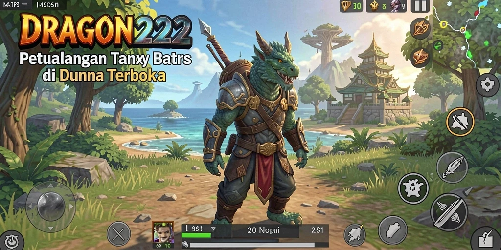 Tampilan gameplay DRAGON222 dengan petualangan luar biasa di dunia terbuka.