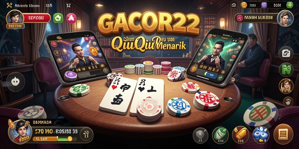 Gameplay menarik GACOR22 dengan suasana kasino.