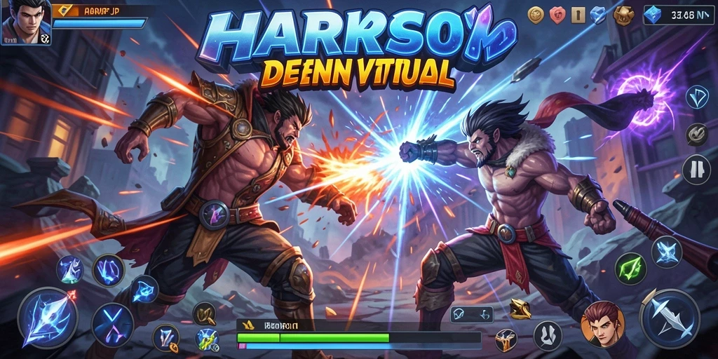Gameplay seru dalam pertarungan sengit di HARAPJP.