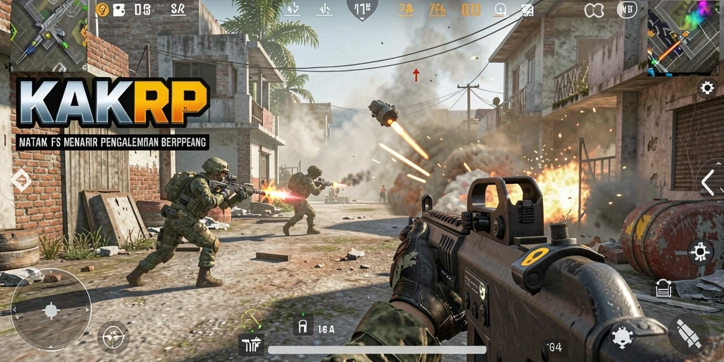 Gameplay KAKRP yang menarik dengan aksi pertempuran intens.
