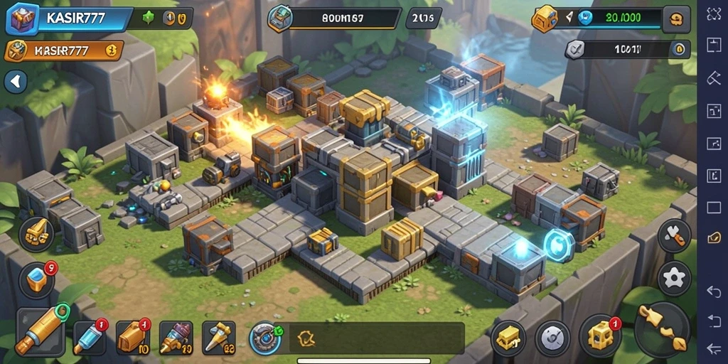 Tampilan gameplay KASIR777 yang mendebarkan dalam Tower Defense.