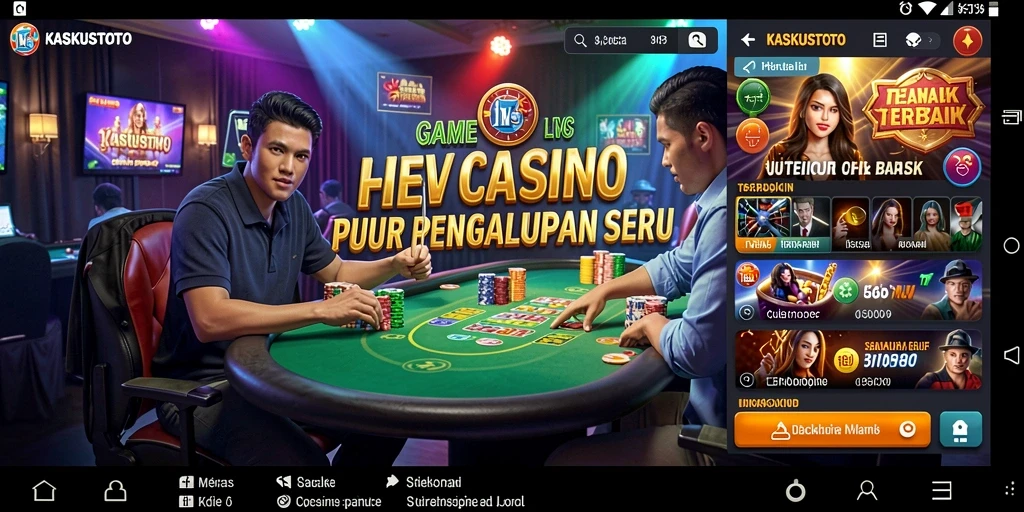 Tampilan gameplay KASKUSTOTO yang memikat dan seru di Live Casino.