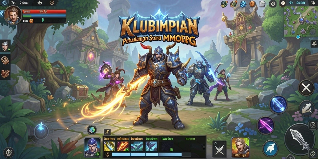 Tampak gameplay KLUBIMPIAN yang seru dan menyenangkan.