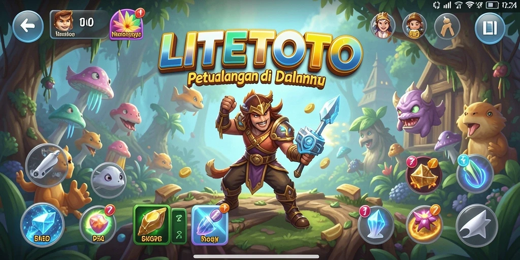 Tampilan gameplay seru LITETOTO dengan pemandangan menakjubkan.