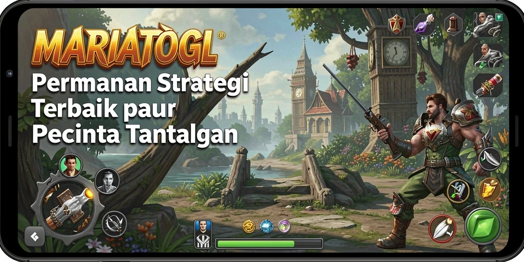 Screenshot MARIATOGL menampilkan pertarungan strategi yang intens.