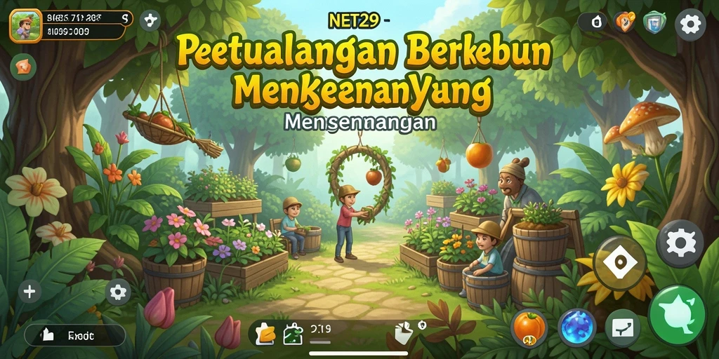 Gameplay menarik dari NET29 saat berkebun dan merawat hewan.