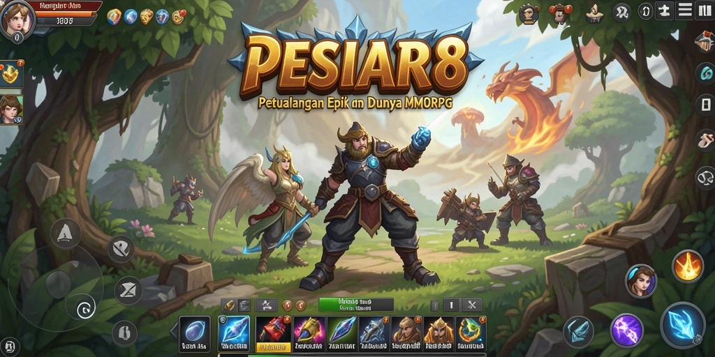 Tampilan gameplay PESIAR88 yang menarik dan penuh aksi dalam dunia MMORPG.