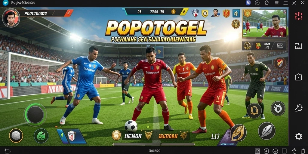 Screenshot gameplay POPOTOGEL yang menampilkan keasyikan olahraga.