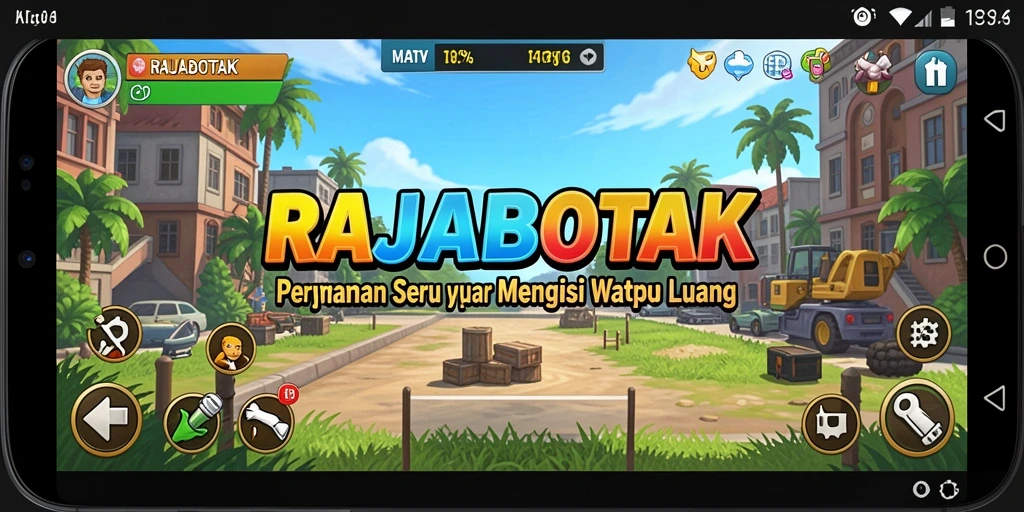 Tampilan gameplay seru dan interaktif dari RAJABOTAK.