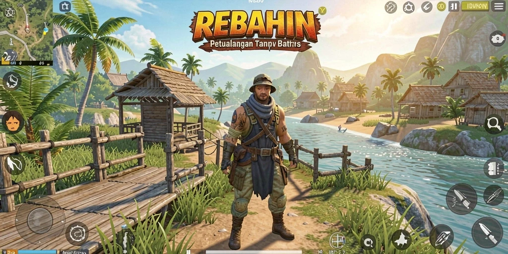 Tangkapan layar REBAHIN menampilkan gameplay petualangan yang menakjubkan.