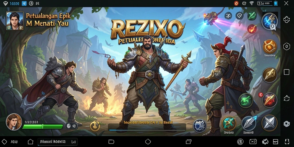 Screenshot gameplay petualangan seru di REZIXO.