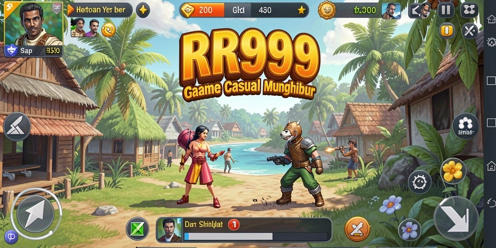 Screenshot gameplay menunjukkan keseruan permainan RR999 yang penuh warna.