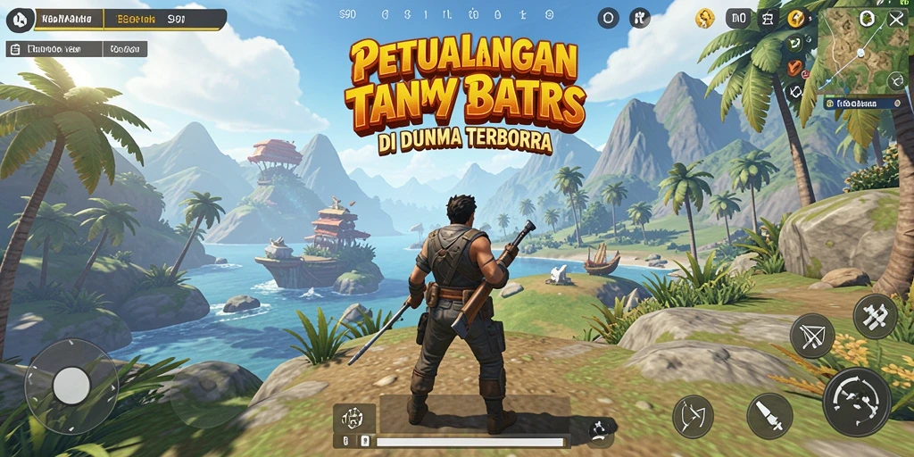 Screenshot gameplay S80 yang menampilkan petualangan dalam dunia terbuka.