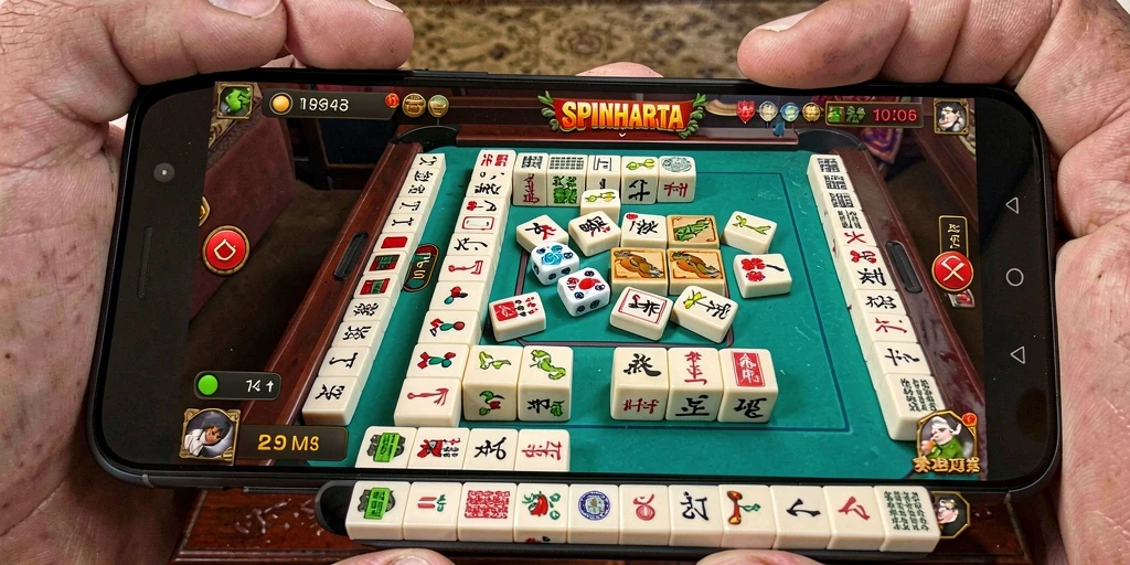 Tampilan gameplay SPINHARTA yang menantang dan seru.