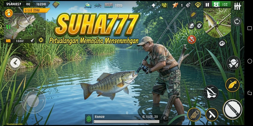Gameplay seru di SUHU777 yang menampilkan momen menangkap ikan.