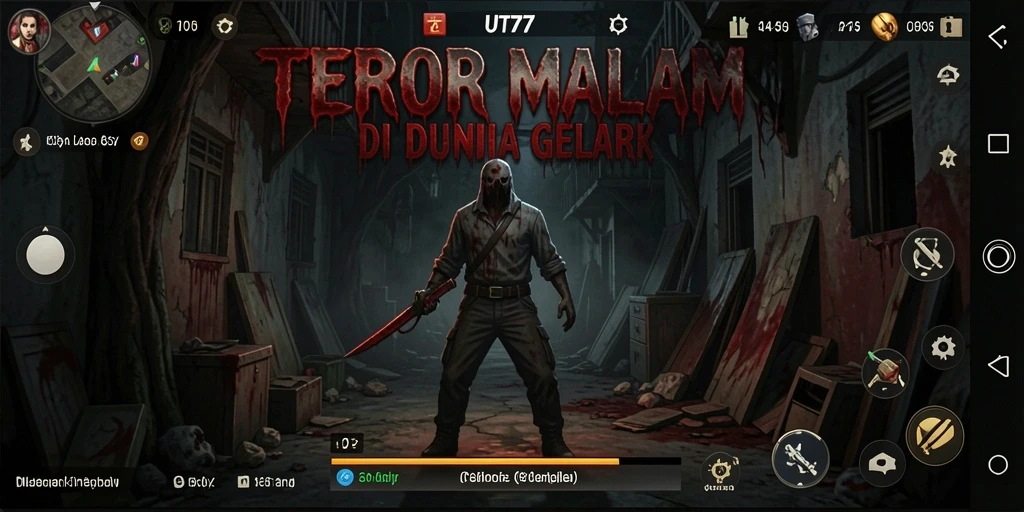 Gambaran gameplay yang menyeramkan dan penuh ketegangan di UT77.