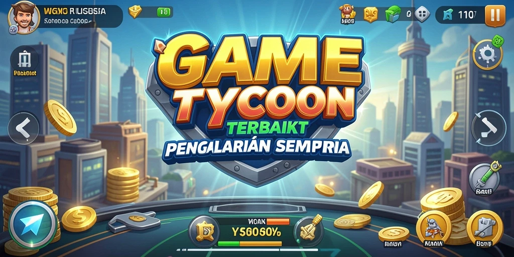 Tangkapan layar utama W67 menampilkan suasana gameplay Tycoon yang mendebarkan.