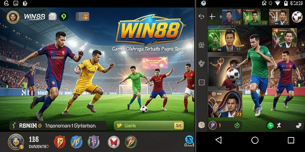 Tangkapan layar dari gameplay menarik di WIN88. Menghadirkan aksi olahraga yang seru.